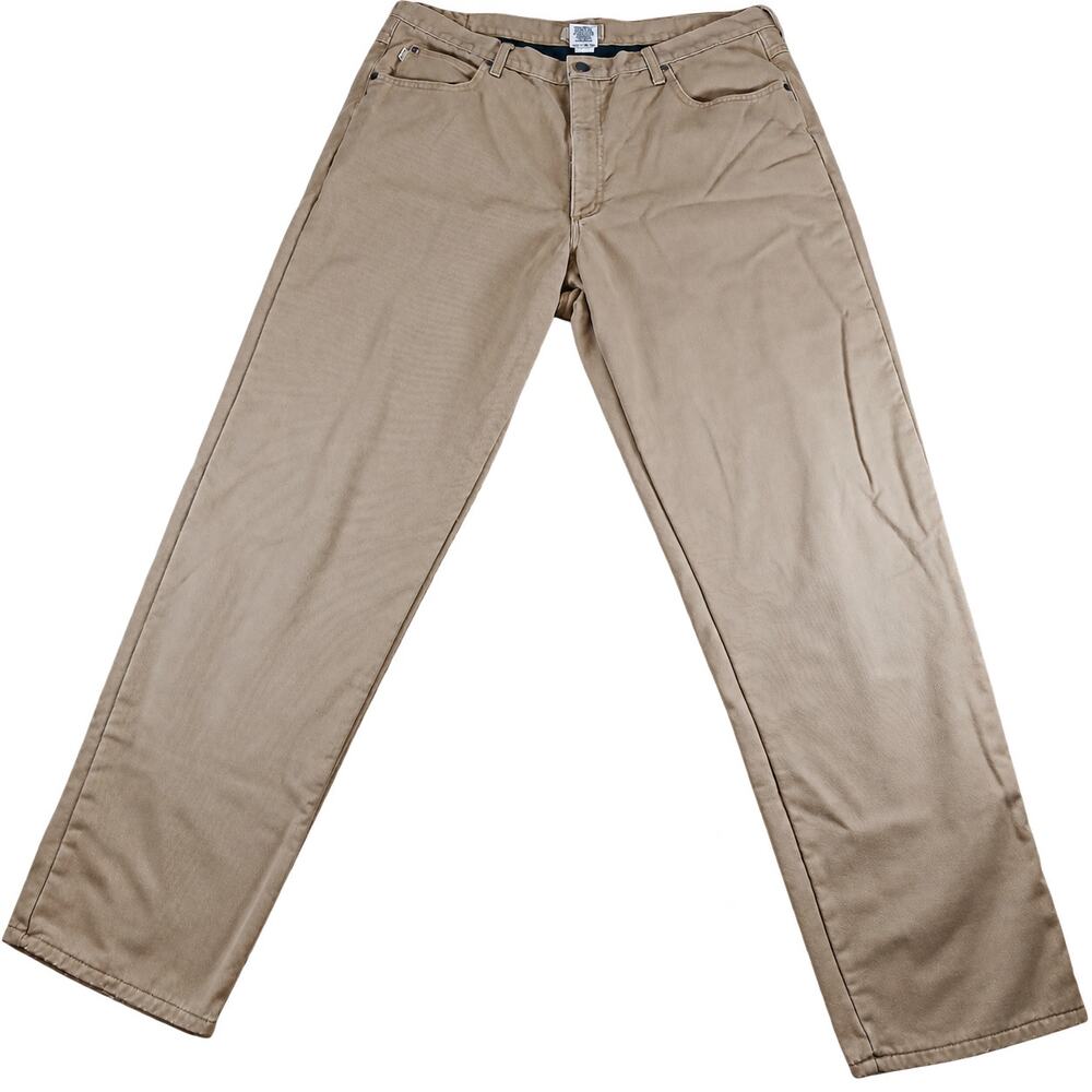 L.L. Bean Fleece Lined Khaki Pants Mens 40x36 Tall Relaxed Fit Workwear